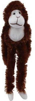 Galaxy World Long Armed Furry Monkey  - 35 cm(Brown)
