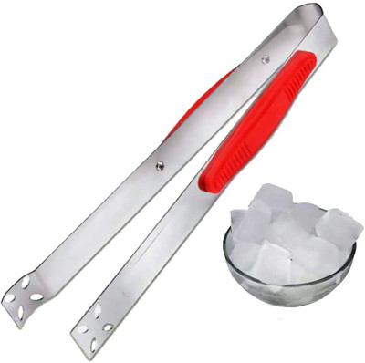 KUBER INDUSTRIES HS_37_KUBMART020120 Stainless Steel Multipurpose Tong For Cooking & Serving Ice, Salad, Roti Etc With Grip 25 cm NA Tongs(Pack of 1)