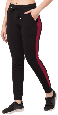 Bluecon Solid Women Black Track Pants