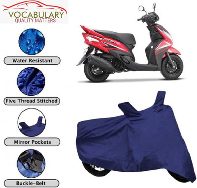 MEGA MARTZZ Waterproof Two Wheeler Cover for Yamaha(Ray Z, Blue)