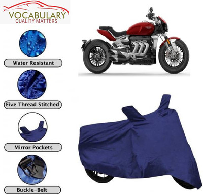 MEGA MARTZZ Waterproof Two Wheeler Cover for Triumph(Rocket III, Blue)