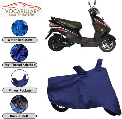 MEGA MARTZZ Waterproof Two Wheeler Cover for Okinawa(Ridge Plus, Blue)