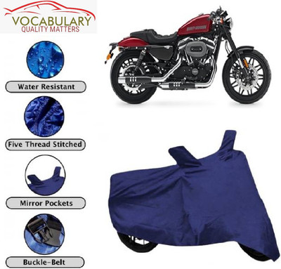MEGA MARTZZ Waterproof Two Wheeler Cover for Harley Davidson(Roadster, Blue)