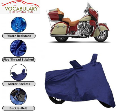 Vocabulary Waterproof Two Wheeler Cover for Indian(Roadmaster, Blue)