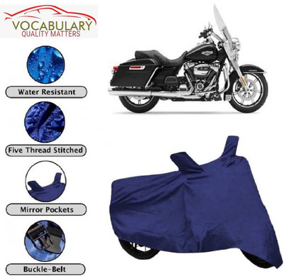 MEGA MARTZZ Waterproof Two Wheeler Cover for Harley Davidson(Road King, Blue)