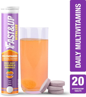 Fast&Up Vitalize Multivitamin For Men & Women-21 Vital Vitamins&Minerals For Daily Health(20 Tablets)