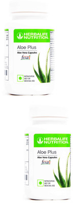 Herbalife Nutrition Aloe Plus 60 Capsules Of 2 Psc Combo(2 x 60 Tablets)