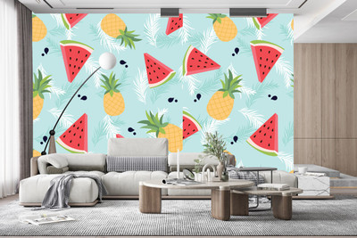 ASA PRINT SOLUTION Vinyl Abstract Multicolor Wallpaper(L x W: 325 cm x 40 cm)