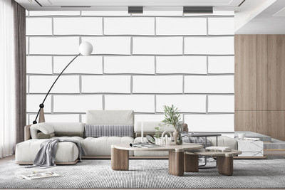 ASA PRINT SOLUTION Vinyl Abstract White Wallpaper(L x W: 325 cm x 40 cm)