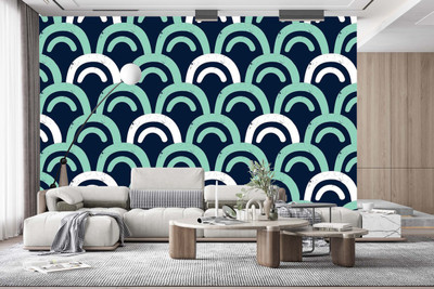 ASA PRINT SOLUTION Abstract Multicolor Wallpaper(325 cm x 40 cm)