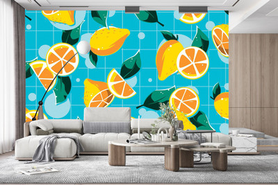 ASA PRINT SOLUTION Vinyl Abstract Multicolor Wallpaper(L x W: 325 cm x 40 cm)