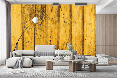 ASA PRINT SOLUTION Vinyl Abstract Yellow Wallpaper(L x W: 325 cm x 40 cm)