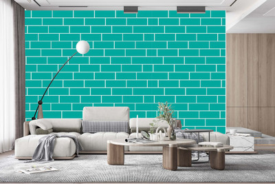 ASA PRINT SOLUTION Vinyl Abstract Green Wallpaper(L x W: 325 cm x 40 cm)