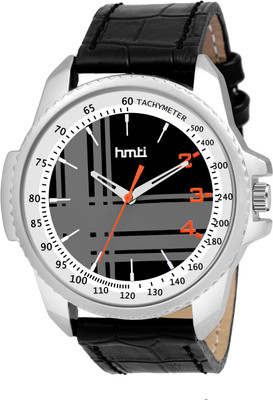 HMTI HM-7012 Red Original Leather Strap Analog Watch  - For Men
