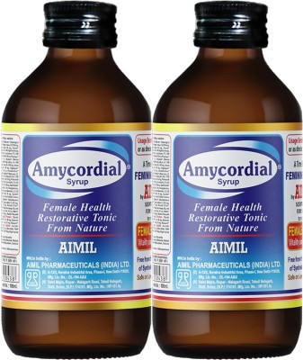 AIMIL Amycordial Syrup, Nourishment Health Tonic for Women | Effectively Maintains and Nourishes the Female System | Also Supports Healthy Body Functions in Teenage Girls (Pack of 4)(Pack of 2)