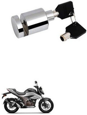 SRPHERE Heavy Disk-Lock-Round-Chrome-Bike 944 Disc Lock(Silver)