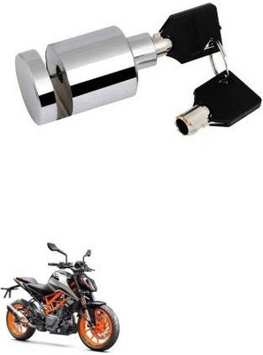 SRPHERE Heavy Disk-Lock-Round-Chrome-Bike 1001 Disc Lock(Steel, Silver)