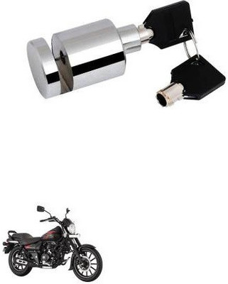 SRPHERE Heavy Disk-Lock-Round-Chrome-Bike 885 Disc Lock(Silver)