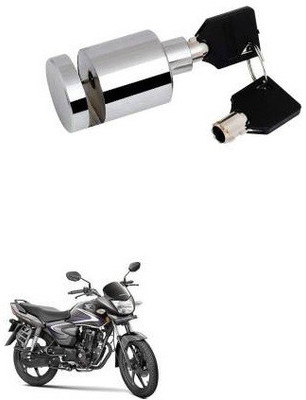 SRPHERE Heavy Disk-Lock-Round-Chrome-Bike 838 Disc Lock(Silver)