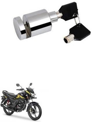 SRPHERE Heavy Disk-Lock-Round-Chrome-Bike 839 Disc Lock(Silver)