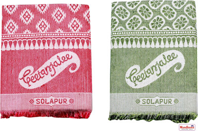 Solance Geometric Single Top Sheet for  AC Room(Poly Cotton, Multicolor)