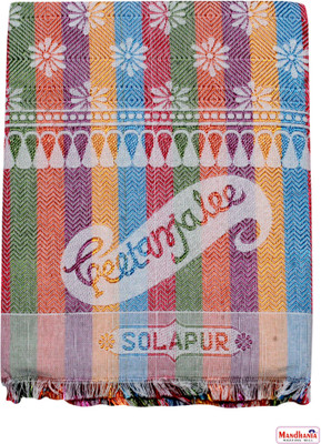 Solance Geometric Single Top Sheet for  AC Room(Poly Cotton, Rainbow)