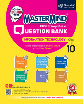 Master Mind CBSE Chapterwise Question Bank – Information Technology Class 10 | For 2022 Exams(Paperback, Blueprint Expert Panel)