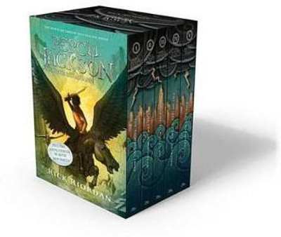 Percy Jackson and the Olympians 5 Book Paperback Boxed Set (w/poster)(English, Paperback, Riordan Rick)