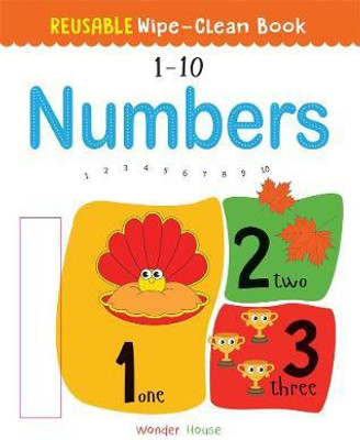 Reusable Wipe and Clean Book 1-10 Numbers  - By Miss & Chief(English, Paperback, unknown)