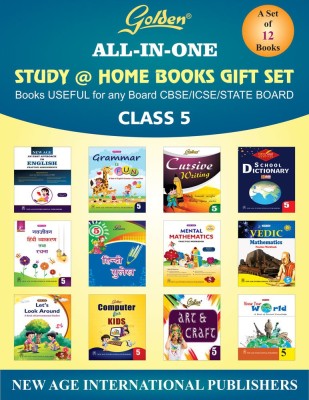 Golden All In One: Study at Home Books Gift Set for Class-5(Paperback, NewAge Team)