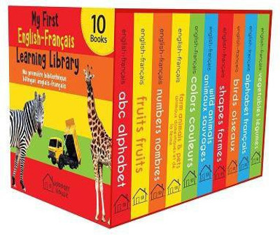 My First English-Fran Ais Learning Library (Ma Premi Re Biblioth Que Bilingue Anglais-Fran Ais)  - Boxset of 10 English - French Board Books By Miss & Chief(French, Hardcover, Wonder House Books)