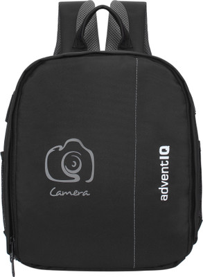 AdventIQ DSLR/SLR Camera Lens Shoulder Printed Backpack-(BNP 0197P-Camera 1)-Grey Clr  Camera Bag(Grey)