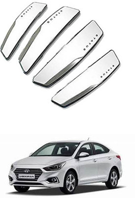 APICAL Plastic Car Door Guard(White, Pack of 4, Hyundai, Fluidic Verna)