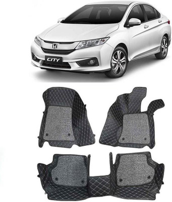 ARNEJA Leatherite 7D Mat For  Honda City(Black)