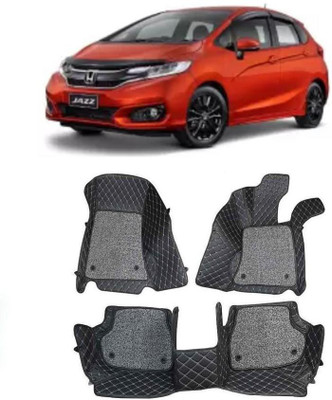 ARNEJA Leatherite 7D Mat For  Honda Jazz(Black)