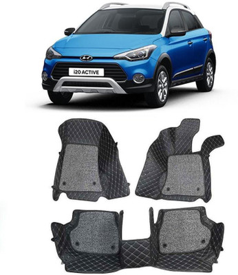 arneja trading company Leatherite 7D Mat For  Hyundai i20 Active(Black)