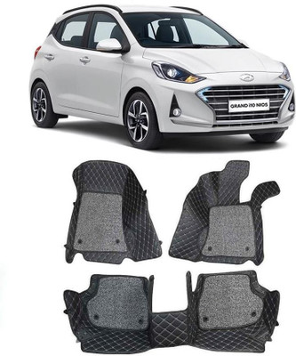 ARNEJA Leatherite 7D Mat For  Hyundai Grand i10 Nios(Black)