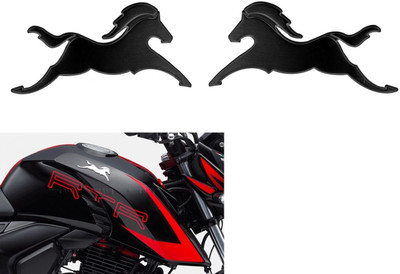 Adhvik Emblem for Bike(Black)