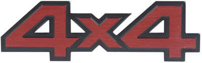 Znee Smart Emblem for Car(Black, Red)