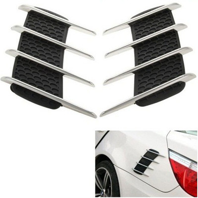 Znee Smart Sticker & Decal for Car(Black, Silver)