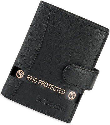 HIDE & SLEEK Card Holder 20 Card Holder(Set of 1, Black)