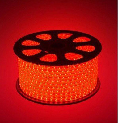 Hybrix 400 LEDs 5 m Red Steady Strip Rice Lights(Pack of 1)