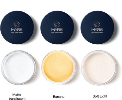 MARS Trend Setting Ultra Fine Matte Loose Powder Compact(Banana, Matte Translucent, Soft Light, 24 g)
