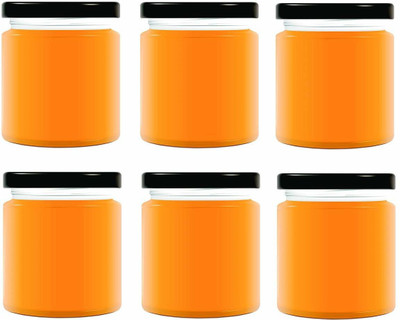 SAVORADE Glass Grocery Container  - 300 ml(Pack of 6, Clear)