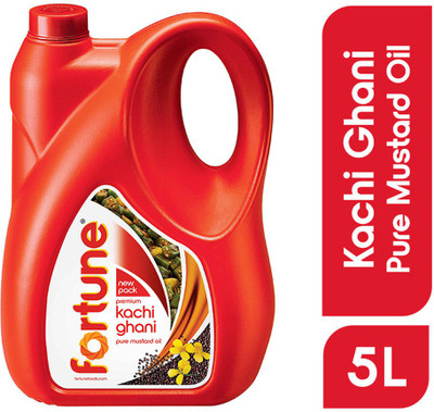 FORTUNE Premium kachi ghani pure Mustard Oil Can(5 L)