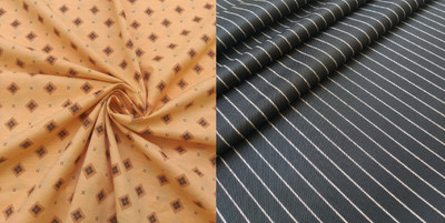 Pri & Su CottLinns Cotton Blend Checkered Shirt & Trouser Fabric