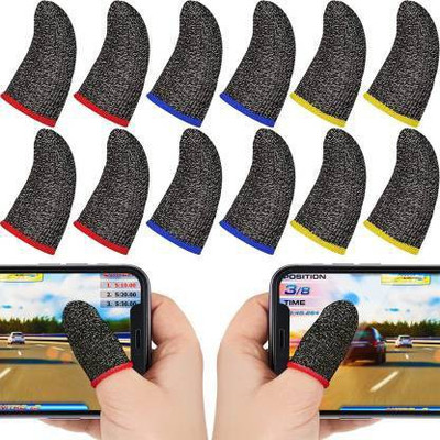 menaso Good Looking Pubg Anti-Slip Thumb Sleeve, Increase Your Gaming Score Finger Sleeve(Pack of 12) deal from flipkart