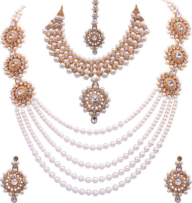 CATALYST Alloy Copper White Jewellery Set(Pack of 1)