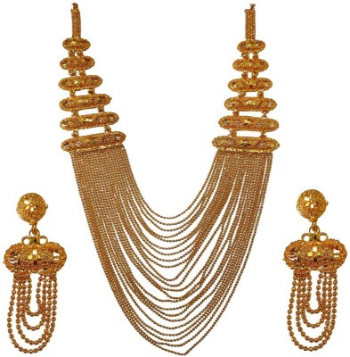 BISWAS Alloy Gold-plated Gold Jewellery Set(Pack of 1)
