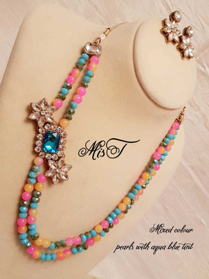 CATALYST Alloy Copper Pink, Blue Jewellery Set(Pack of 1)